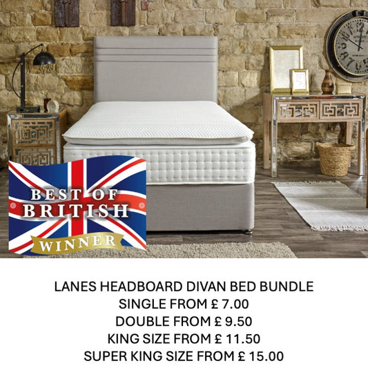 Divan Bed-Bundle - Lanes Headboard