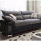 The Logan 3 seater, faux leather and fabric sofa is a strong, sturdy set of living room furniture that adds a modern, contemporary feel to your surroundings.