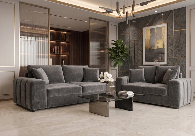 Laguna Grey 3+2 Sofa Set