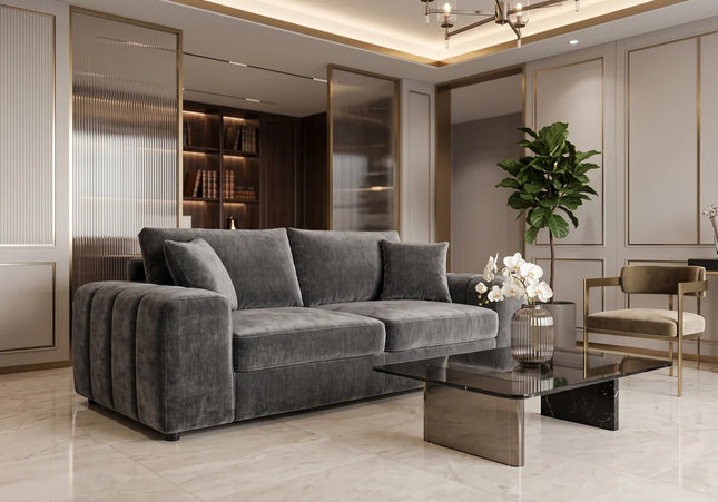 Laguna Grey 3 Seater Sofa