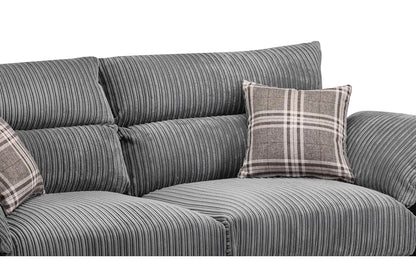 Logan 3&2 Seat Sofa Set - Grey