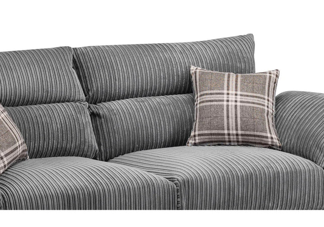 Logan 3 Seat Sofa In Grey