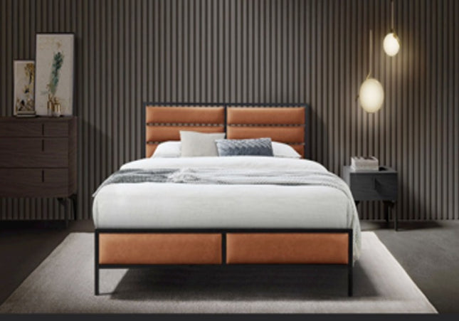 Marford Leather Bed Bundle - Double or King Size