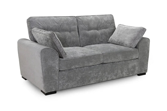 Messina Formal Back 3 Seat Sofa - Grey