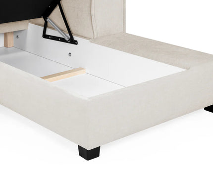 Milan U Shape Sofa Bed With Storage - Beige