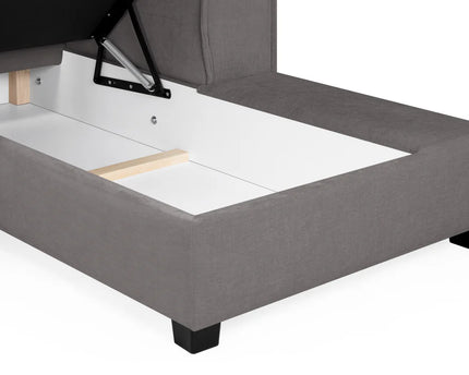 Milan U Shape Sofa Bed With Storage In Grey