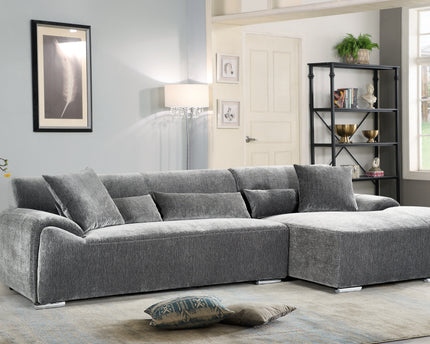 Modena Right Hand Corner Sofa In Grey