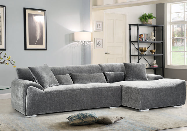 Modena Right Hand Corner Sofa In Grey