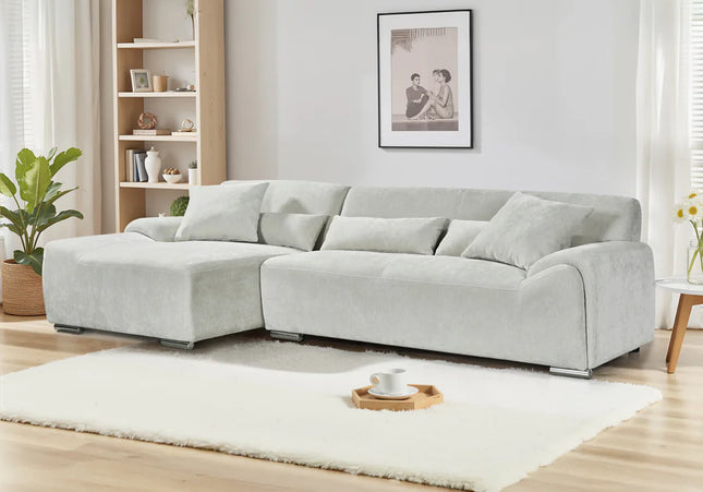 Modena Left Hand Corner Sofa In Beige