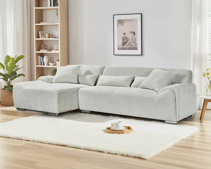 Modena Left Hand Corner Sofa In Beige