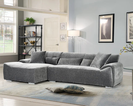 Modena Left Hand Corner Sofa In Grey