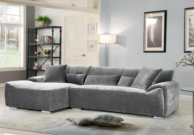 Modena Left Hand Corner Sofa In Grey