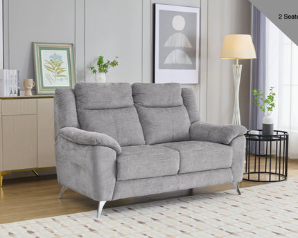 Monroe Fixed 2 Seater Sofa in Ash