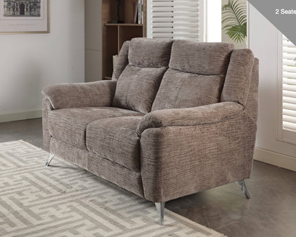 Monroe Fixed 2 Seater Sofa in Stone