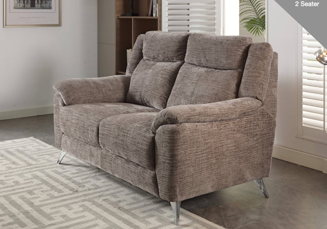 Monroe Fixed 2 Seater Sofa in Stone