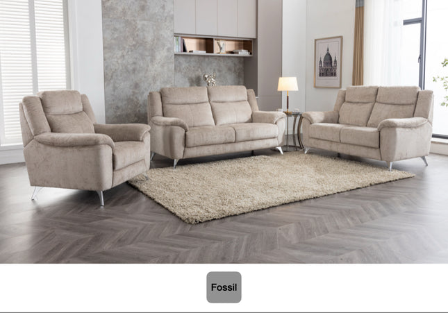 Monroe Fixed 3+2 Sofa Set in Fossil