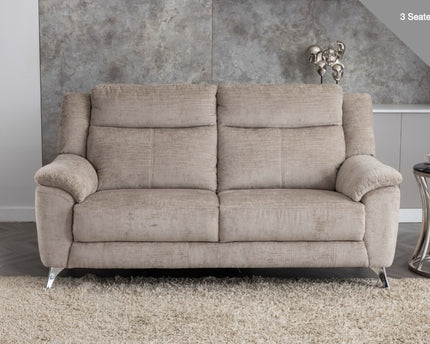 Monroe Fixed 3 Seater Sofa in Fossil