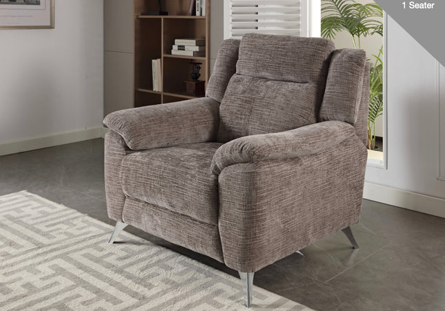 Monroe Fixed Armchair in Stone