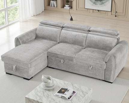 Montrose Universal Corner Sofabed – Light Grey