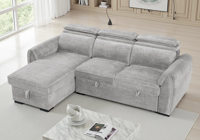 Montrose Universal Corner Sofabed – Light Grey