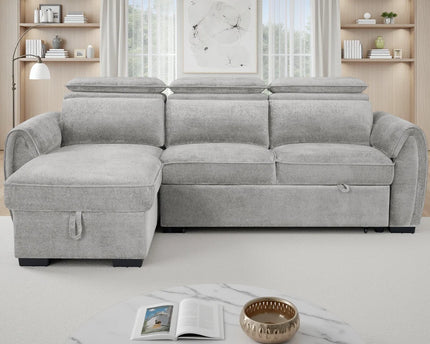 Montrose Universal Corner Sofabed – Light Grey