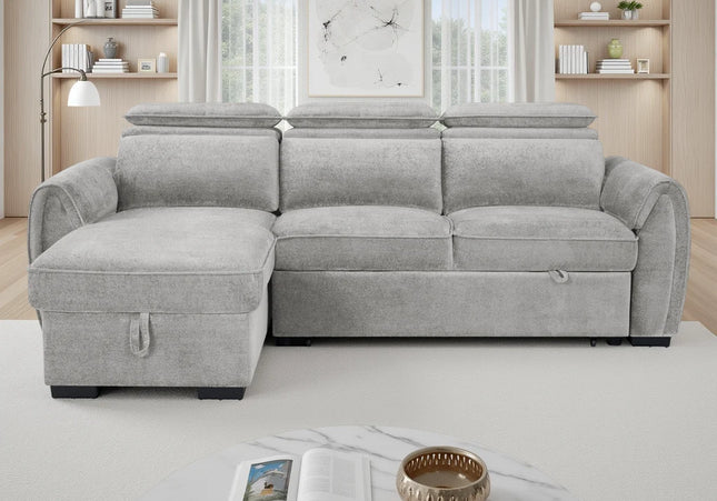 Montrose Universal Corner Sofabed – Light Grey