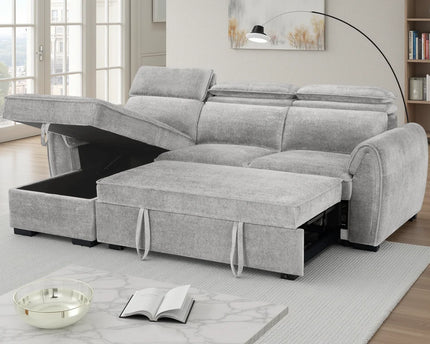 Montrose Universal Corner Sofabed – Light Grey