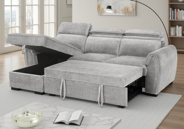 Montrose Universal Corner Sofabed – Light Grey
