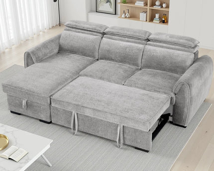 Montrose Universal Corner Sofabed – Light Grey