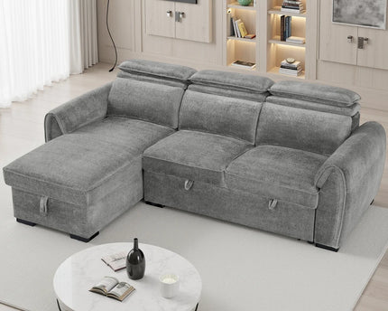 Montrose Universal Corner Sofabed – Dark Grey
