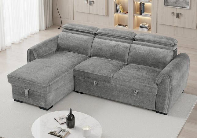 Montrose Universal Corner Sofabed – Dark Grey