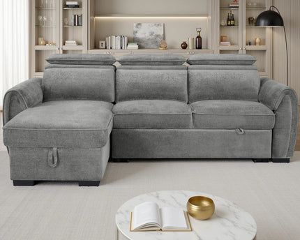 Montrose Universal Corner Sofabed – Dark Grey