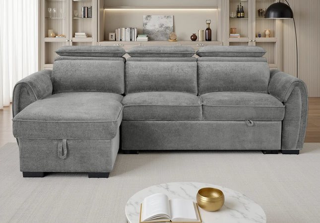 Montrose Universal Corner Sofabed – Dark Grey