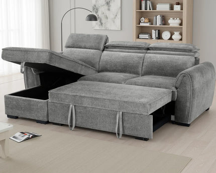 Montrose Universal Corner Sofabed – Dark Grey