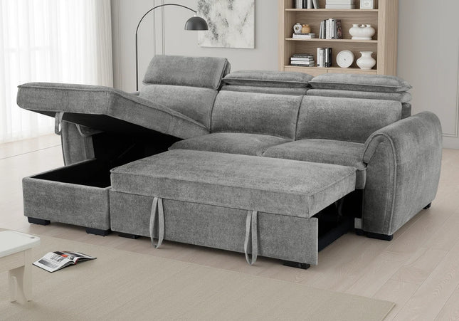 Montrose Universal Corner Sofabed – Dark Grey