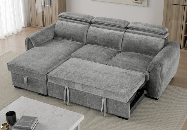 Montrose Universal Corner Sofabed – Dark Grey