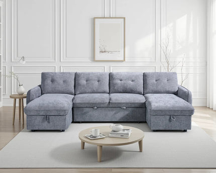 Moscow Grey Sofabed U Shape Corner