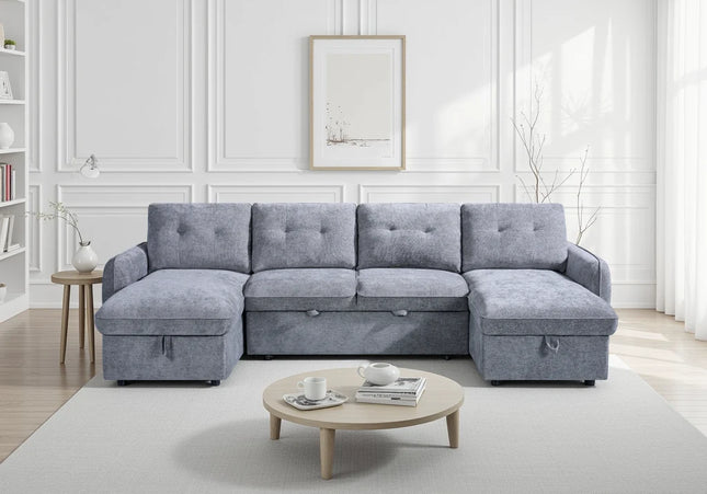 Moscow Grey Sofabed U Shape Corner