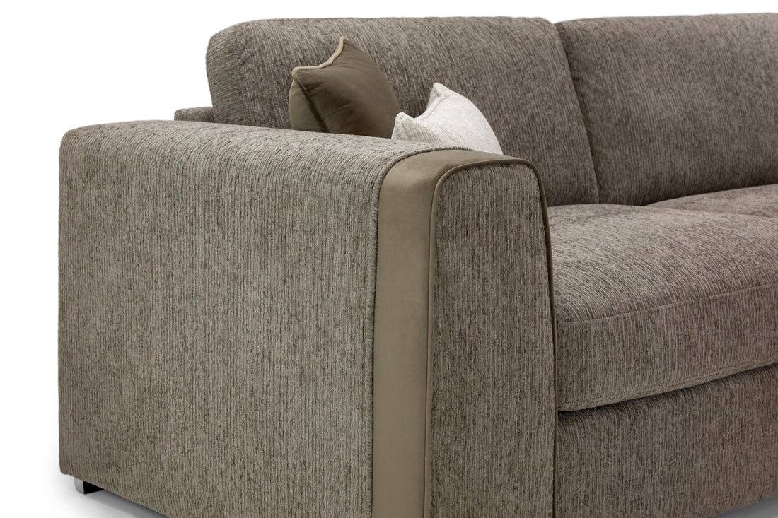 Naples Large 2C2 Corner Sofa - Mocha