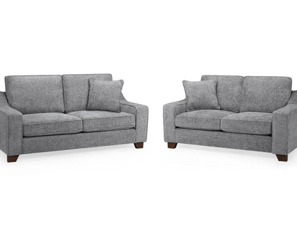 Nebraska 3+2 Seat Sofa Set - Slate Full Back,Back Cushions: Removable
Large, spacious seating
Soft velvet upholstery
Removable seat cushions
Extra comfort cushions