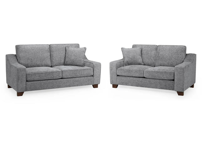 Nebraska 3+2 Seat Sofa Set - Slate Full Back,Back Cushions: Removable
Large, spacious seating
Soft velvet upholstery
Removable seat cushions
Extra comfort cushions