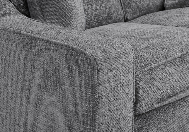 Tube detail on the arm of the chair