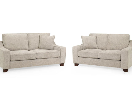 Nebraska 3+2 Seat Sofa Set - Stone Full Back,Back Cushions: Removable
Large, spacious seating
Soft velvet upholstery
Removable seat cushions
Extra comfort cushions