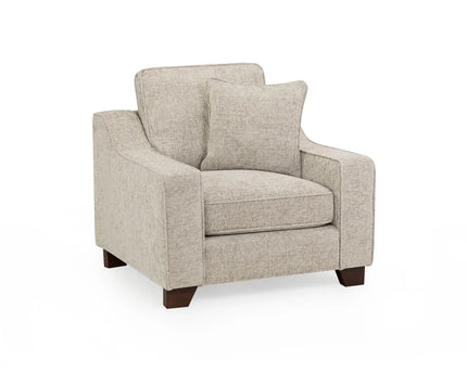 Nebraska armchair - stone Full Back,Back Cushions: Removable
Large, spacious seating
Soft velvet upholstery
Removable seat cushions
Extra comfort cushions