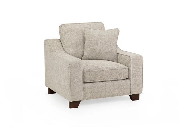 Nebraska armchair - stone Full Back,Back Cushions: Removable
Large, spacious seating
Soft velvet upholstery
Removable seat cushions
Extra comfort cushions
