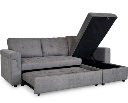 Omniya Sofabed With Storage In Grey