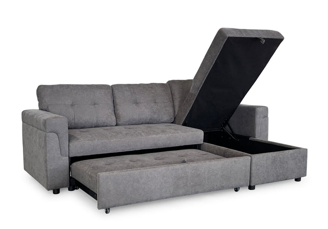 Omniya Sofabed With Storage In Grey