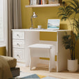 White Gloss / Desk & Stool