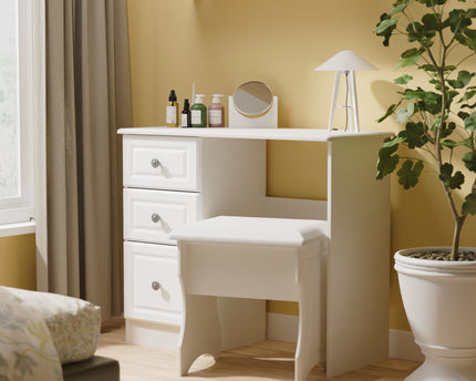 Pembroke Desk & Stool in Grey Ash