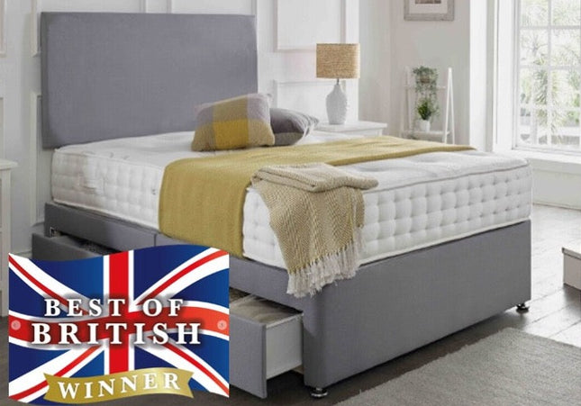 Plain Headboard Divan Bed